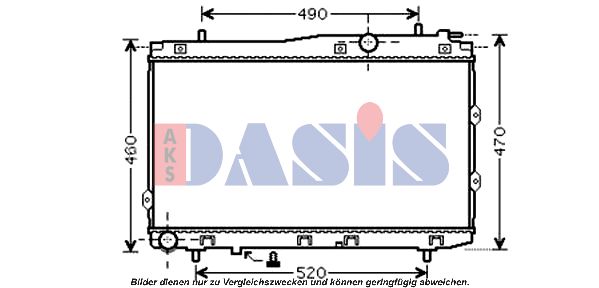 AKS DASIS radiatorius, variklio aušinimas 510083N